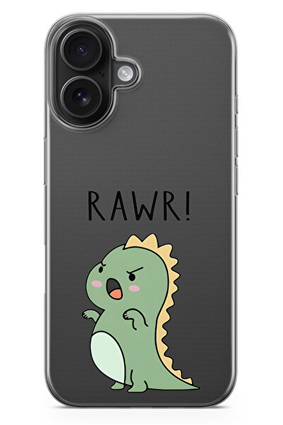 moonset Iphone 16 Uyumlu Baskılı Yumuşak Silikon Şeffaf Telefon Kılıfı