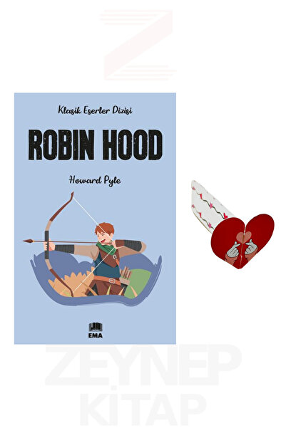 Ema Kitap Robın Hood (Klasik Eserler Dizisi) Kalp Ayraç Hediye