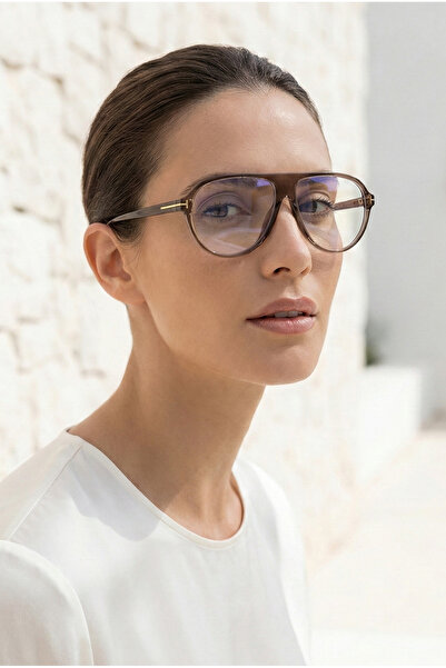 Kapin Slate Damla Retro Mavi Işık Koruyucu Ekran Gözlüğü - Soft Kahve