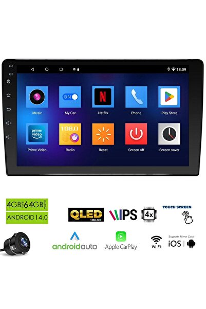 Dynamat RK-2001 Android Ekran Multimedya 9 İnç 4+64GB 4 Çekirdek Android 14