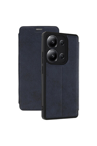 TechTrove حافظة Redmi 15C 4G مع غطاء جلدي رفيع مبطن بالقطيفة مع حامل وحماية ل...