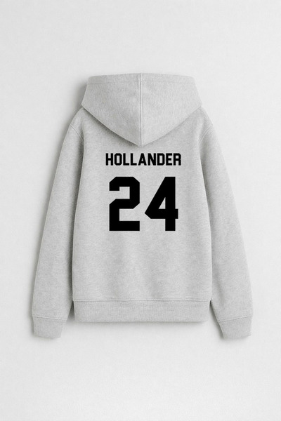 AYDESİGN Hollander 24 Heated Rivalry Series Printed Gray Hooded Sweatshirt Ho...