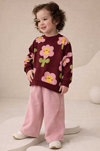 RONYPONY Set floral din 2 piese pentru fete - Confortabil și elegant