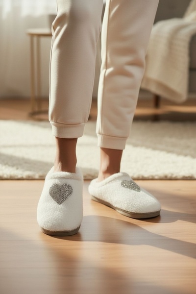 Modafırsat House Slippers Woolen Women's Slippers Dowry Bundle Bridal Guest S...