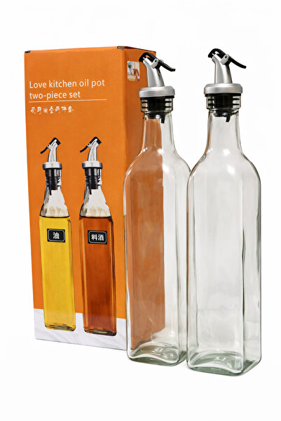 I LOVE KITCHEN Set of 2 bottles Oil-vinegar