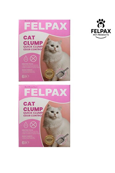 Felpax Premium Hızlı Topaklanan Bebek Pudrası Kokulu Kedi Kumu 6 Lt x 2 Adet