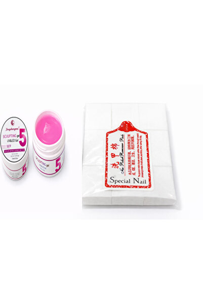 FSM Gel de construcție UV/LED Bengshangmei Nr. 5 + Dischete Nail Wipes