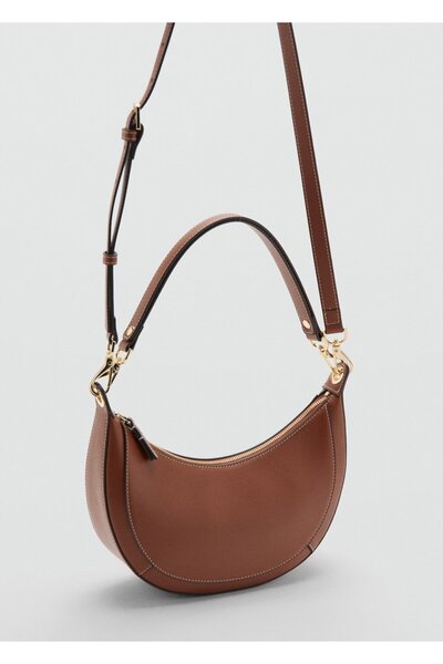 MANGO Woman Oval omuz çantası