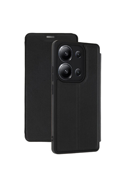 TechTrove حافظة Redmi 15C 4G مع غطاء جلدي رفيع مبطن بالقطيفة مع حامل وحماية ل...