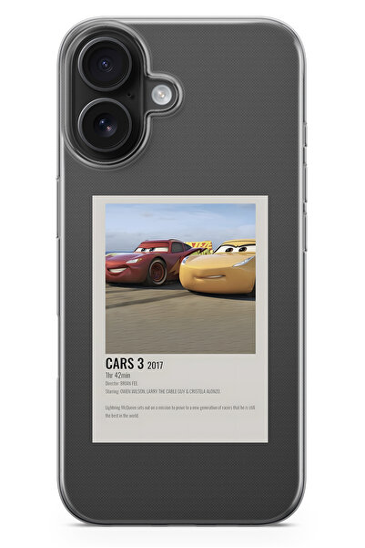 moonset Iphone 16 Uyumlu Baskılı Yumuşak Silikon Şeffaf Telefon Kılıfı