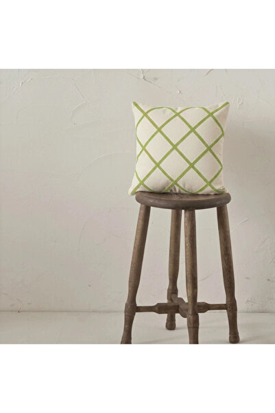 Shopyteks Cross Patterned Modern Minimalist Decorative Throw Pillow Cover (Wi...