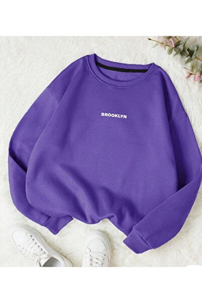 COHERENT سويت شيرت قطني برقبة دائرية مطبوع عليه نقوش ملونة للجنسين من BRKLYN ...