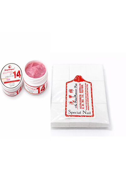 FSM Bengshangmei UV/LED Nail Builder Gel No. 14 + Nail Remover Wipes