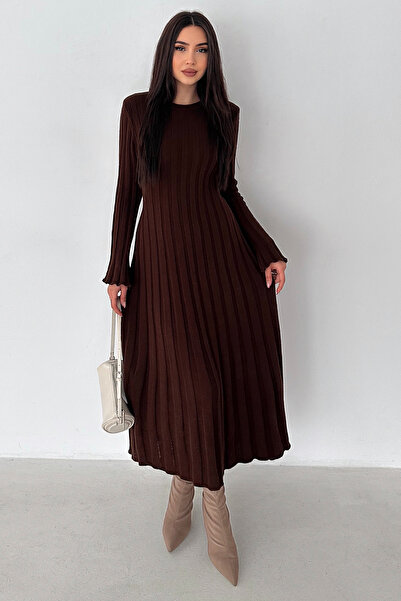 Noa&Noa Women's Ribbed Long Knit Dress – Grey Flow