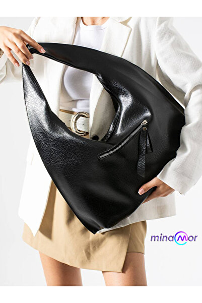 Minamor حقيبة كتف نسائية كبيرة الحجم من سالاش