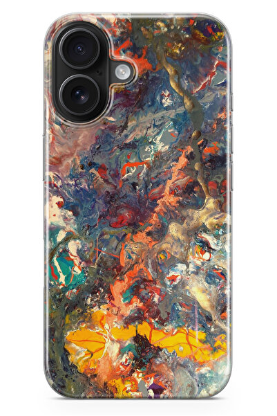 moonset Iphone 16 Uyumlu Baskılı Yumuşak Silikon Şeffaf Telefon Kılıfı