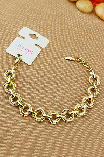 Keyifli Hayaller Xuping Bileklik - Xuping Vip Kalın Halka Çizgi Burgu Sade 14...