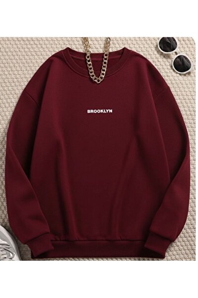 COHERENT سويت شيرت قطني برقبة دائرية مطبوع عليه نقوش ملونة للجنسين من BRKLYN ...