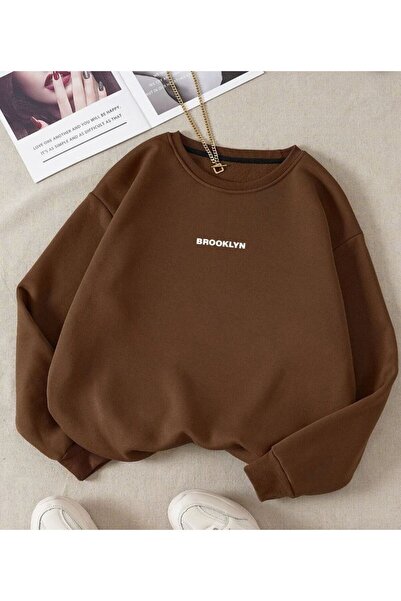 COHERENT سويت شيرت قطني برقبة دائرية مطبوع عليه نقوش ملونة للجنسين من BRKLYN ...