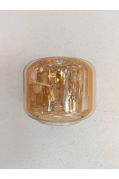 ADA AVİZE Ada Vazo şeklinde Avize Camı Bal Rengi (BOY 14 CM-ENİ 16 CM)