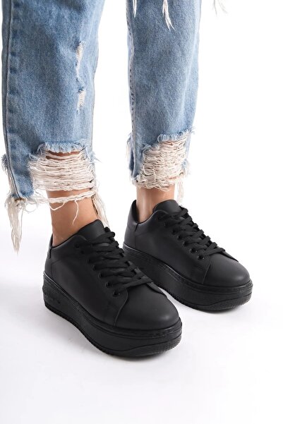 Bella Stride Γυναικεία Comfort Μαύρα Casual Αθλητικά Παπούτσια με κορδόνια Ψη...