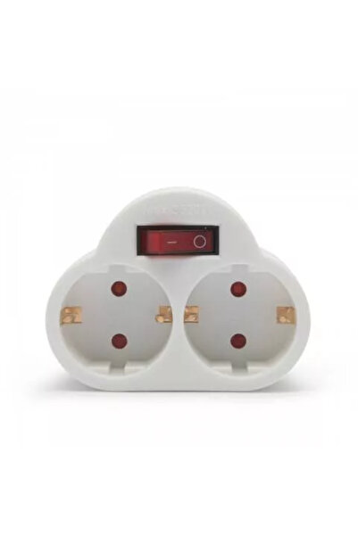 DELIGHT Distribuitor 1 la 2 schuko cu intrerupator