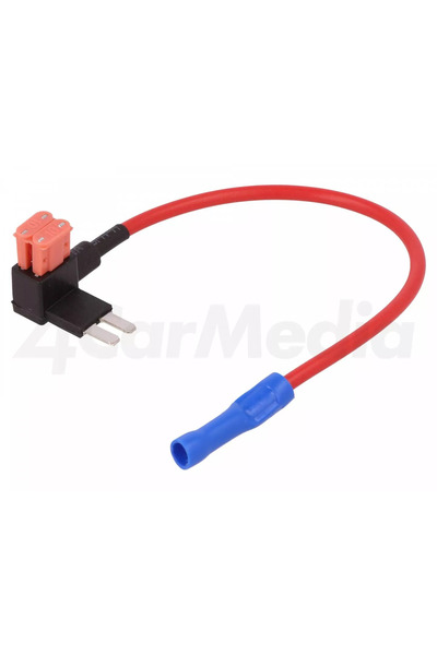 4CarMedia Splitter auto micro 10A 2 sigurante micro 1mm2 culoare rosu