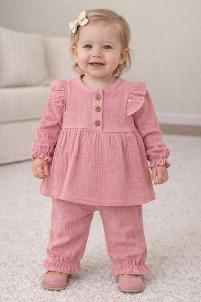 BabyCoco Müslin kız takım