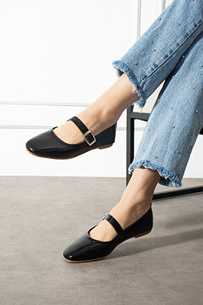 BYRAMSE Women's Stylish Elastic Buckle Office Shoes Home Flats Casual Shoes