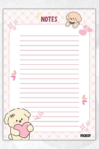 Ficksy دفتر ملاحظات A5 مسطر - 50 ورقة - ميموباد - مفكرة - دفتر ملاحظات - ورق ...