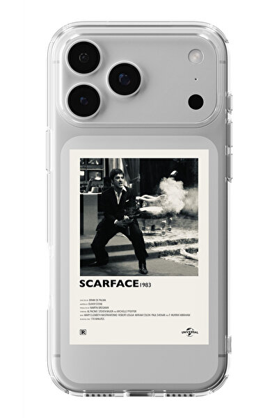 moonset Iphone 17 Pro Max Uyumlu Baskılı Yumuşak Silikon Şeffaf Telefon Kılıfı