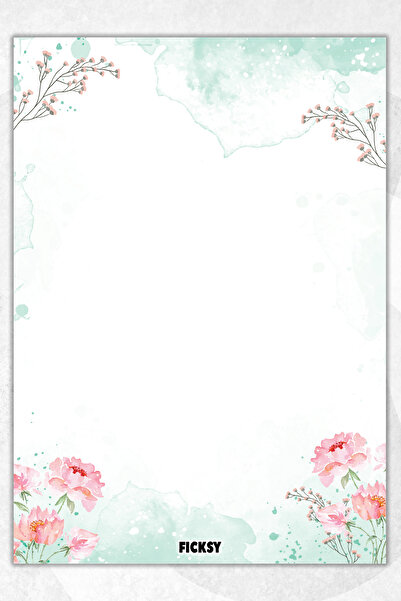 Ficksy دفتر ملاحظات A5 بدون خطوط - 50 ورقة - مذكرة - دفتر ملاحظات - ورق ملاحظات