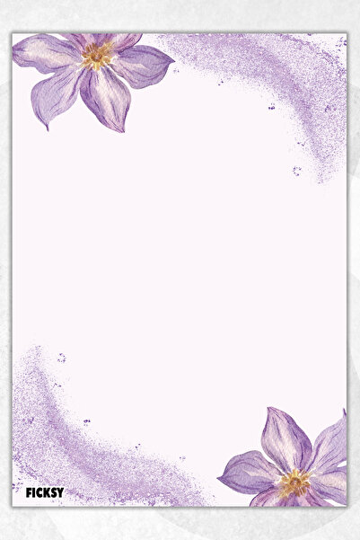 Ficksy دفتر ملاحظات A5 بدون خطوط - 50 ورقة - مذكرة - دفتر ملاحظات - ورق ملاحظات