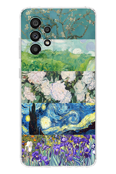 moonset Samsung Galaxy A53 Uyumlu Baskılı Yumuşak Silikon Şeffaf Telefon Kılıfı