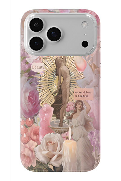 moonset Iphone 17 Pro Max Uyumlu Baskılı Yumuşak Silikon Şeffaf Telefon Kılıfı