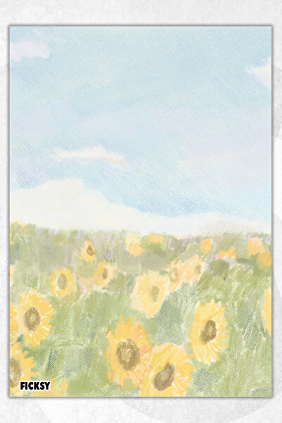 Ficksy دفتر ملاحظات A5 بدون خطوط - 50 ورقة - مذكرة - دفتر ملاحظات - ورق ملاحظات