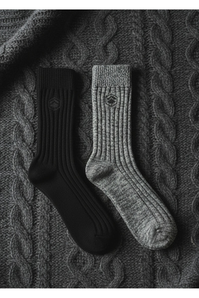 Mest Çorap 2 ÇİFT %90 PAMUKLU KIŞLIK ÇORAP