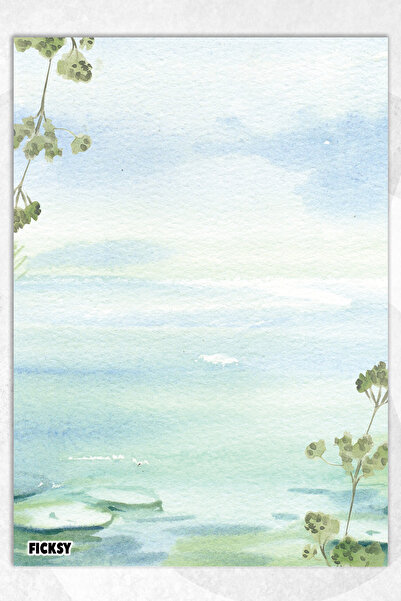 Ficksy A5 Floral Notepad Unlined Notebook - 50 Sheets - Memopad - Notepad - N...