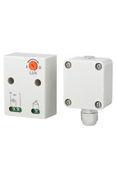 Lechpol Întrerupător cu senzor de lumină ambientală pentru exterior 3450W, IP...