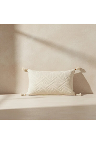 Shopyteks غطاء وسادة هندسي مزخرف بالليزر على الطراز البوهيمي الأصيل (بدون حشو...