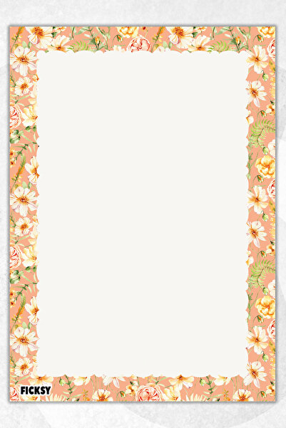 Ficksy دفتر ملاحظات A5 بدون خطوط - 50 ورقة - مذكرة - دفتر ملاحظات - ورق ملاحظات