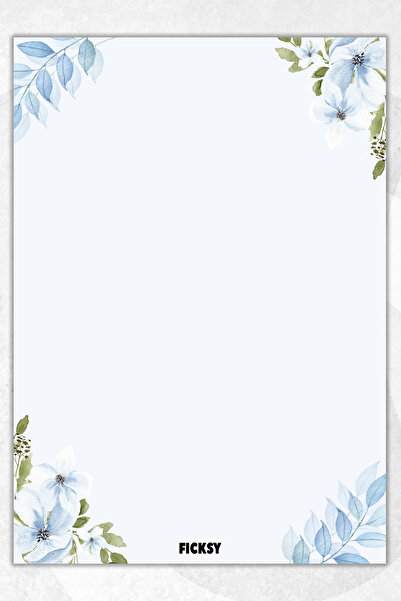 Ficksy دفتر ملاحظات A5 بدون خطوط - 50 ورقة - مذكرة - دفتر ملاحظات - ورق ملاحظات