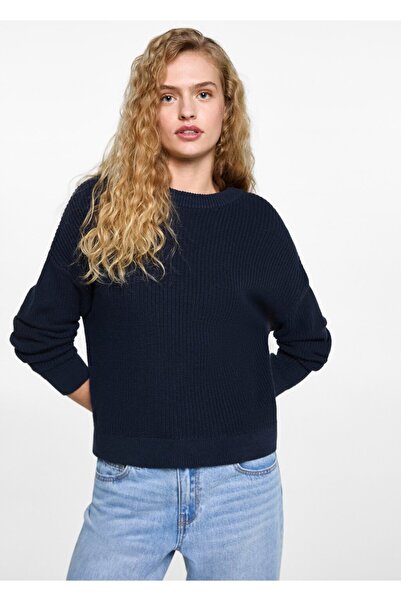 Mango Teen Cut-out detaylı örgü kazak