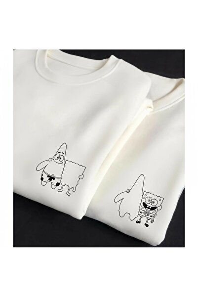 Vordevia Spongebob and Patrick Printed Lover's Combination 3-Yarn Premium Ove...