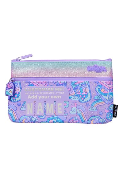 SMIGGLE Trailblazer All Rounder Pen Holder – Lilac, Wide 2 Compartments, with...