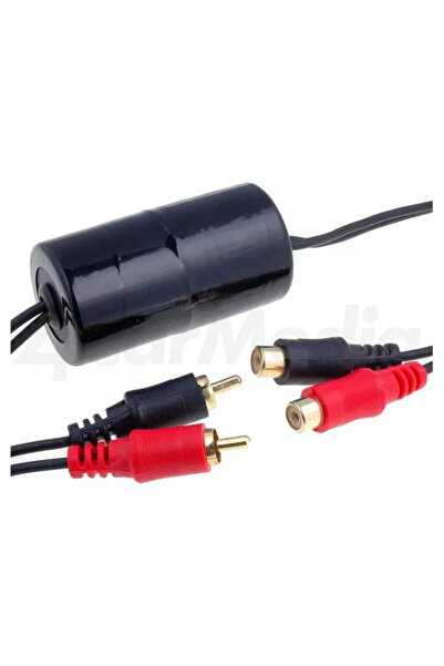 4CarMedia Αυτόματο φίλτρο θορύβου εξασθένησης 2x RCA-2x RCA