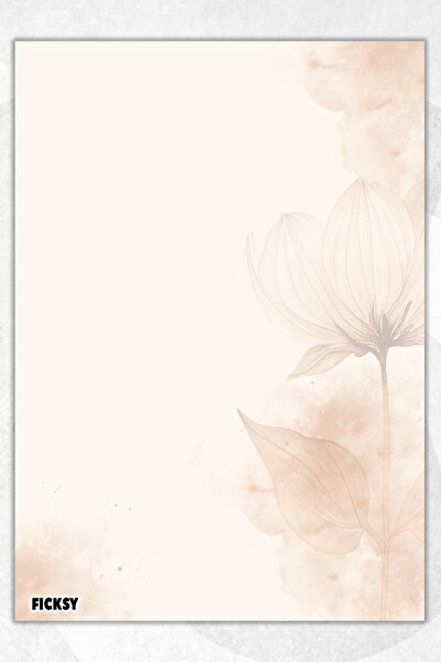 Ficksy دفتر ملاحظات A5 بدون خطوط - 50 ورقة - مذكرة - دفتر ملاحظات - ورق ملاحظات