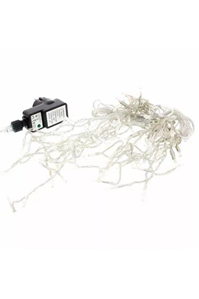 OEM Perdea luminoasa tip turturi 100 LED-uri albe lumina calda cablu transpar...