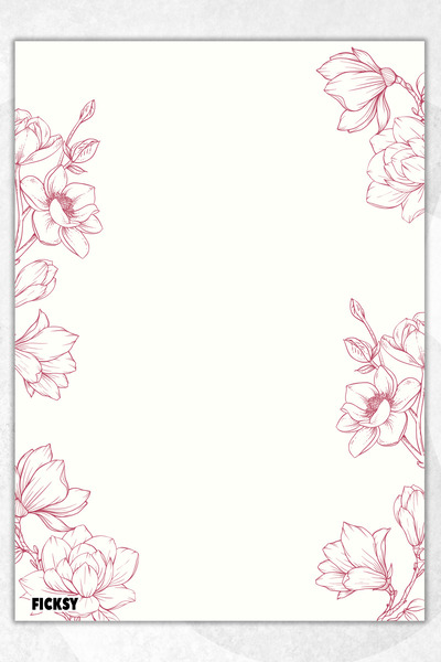 Ficksy دفتر ملاحظات A5 بدون خطوط - 50 ورقة - مذكرة - دفتر ملاحظات - ورق ملاحظات