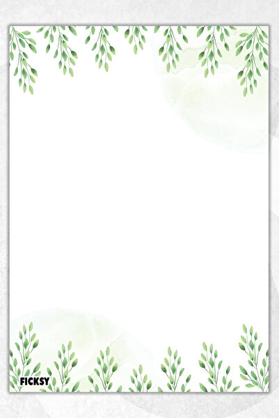 Ficksy A5 Floral Notepad Unlined Notebook - 50 Sheets - Memopad - Notepad - N...